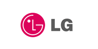 LG Logo Officiel : Emblème rose et gris de la marque Logo officiel LG : emblème circulaire rose avec lettres "L" et "G" formant un visage souriant, et texte "LG" en gris foncé.