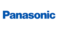 Logo Panasonic Officiel : Marque Leader en Électronique Logo Panasonic en lettres bleues stylisées sur fond blanc, identifiant la célèbre marque d'électronique et d'appareils domestiques.